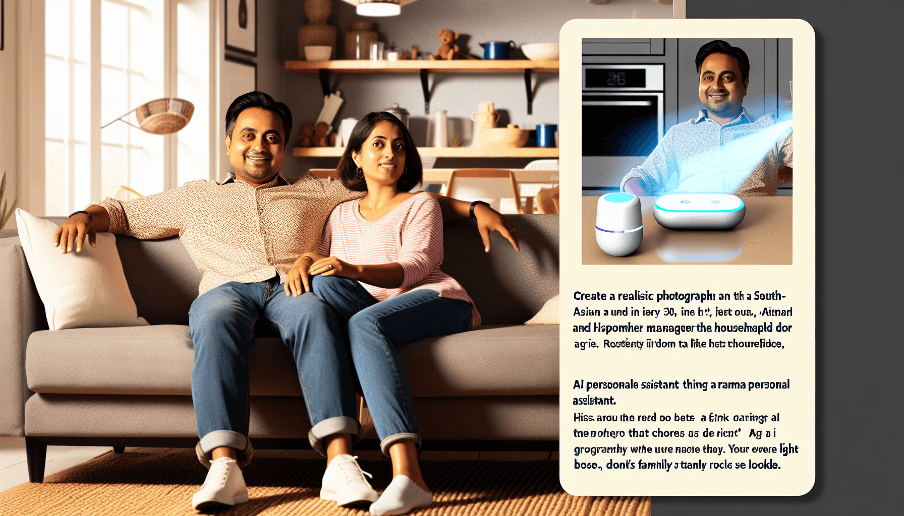 AI personal assistant helping busy parents manage household tasks